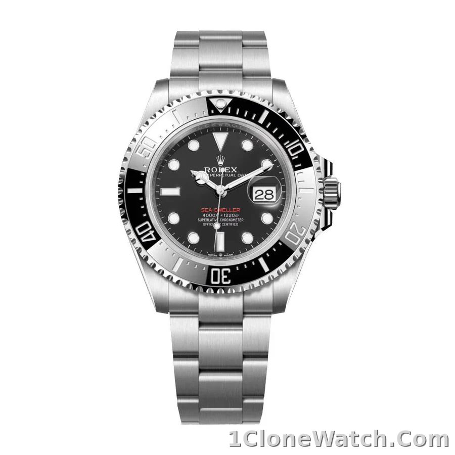 ROLEX SEA DWELLER BLACK DIAL SCRATCH PROOF 43MM SWISS REPLICA 126600.2