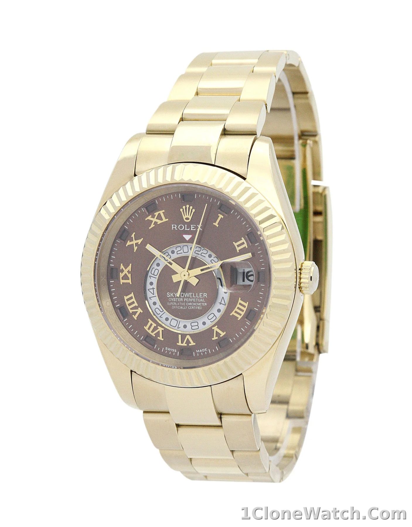 Rolex Sky-Dweller 42mm Brown Dial 326938 - detail