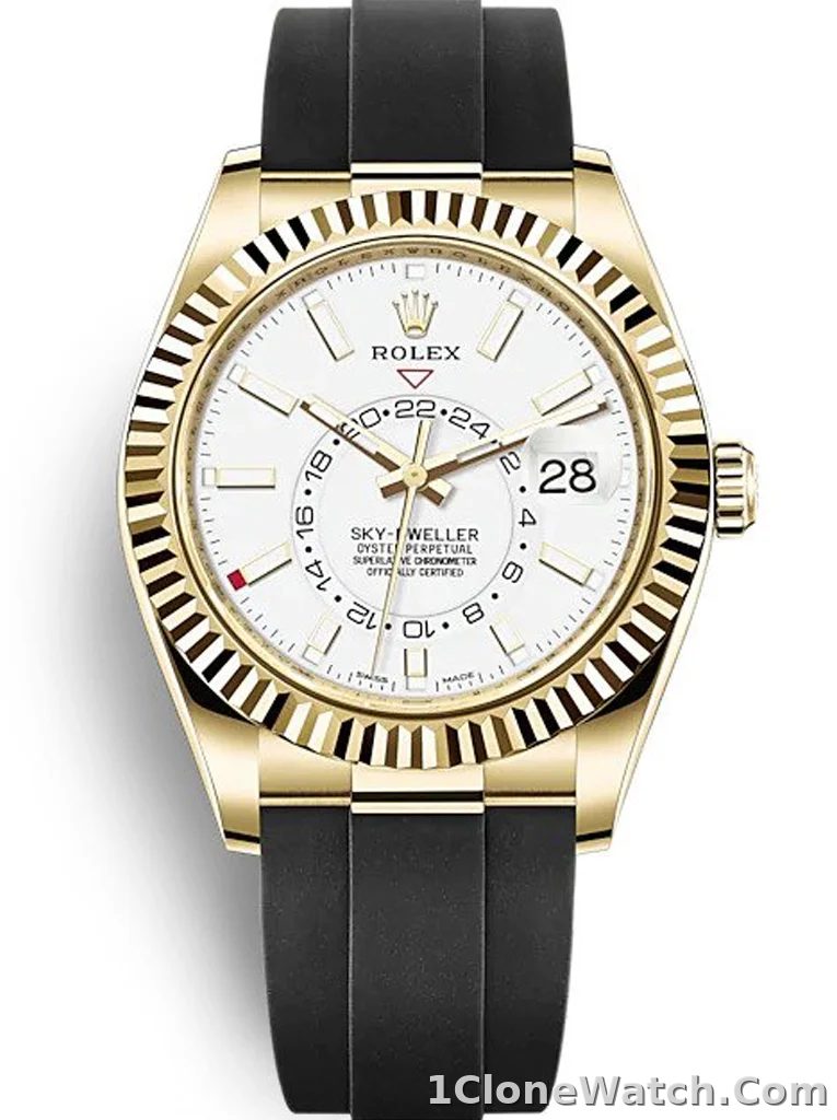 Superclone Rolex Sky-Dweller 42mm White Dial 326238