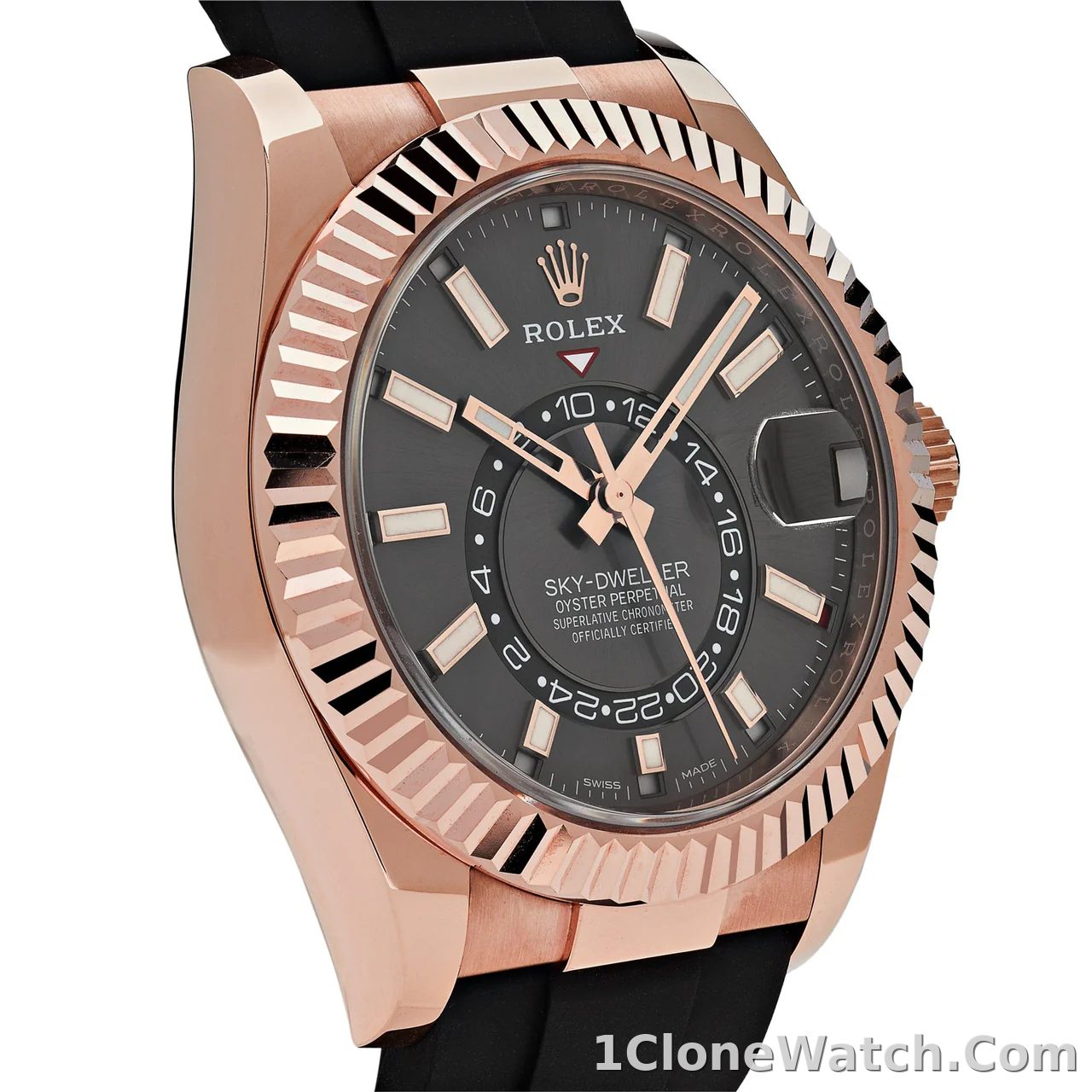 Rolex Sky-Dweller 42mm Black Dial 326235 - detail