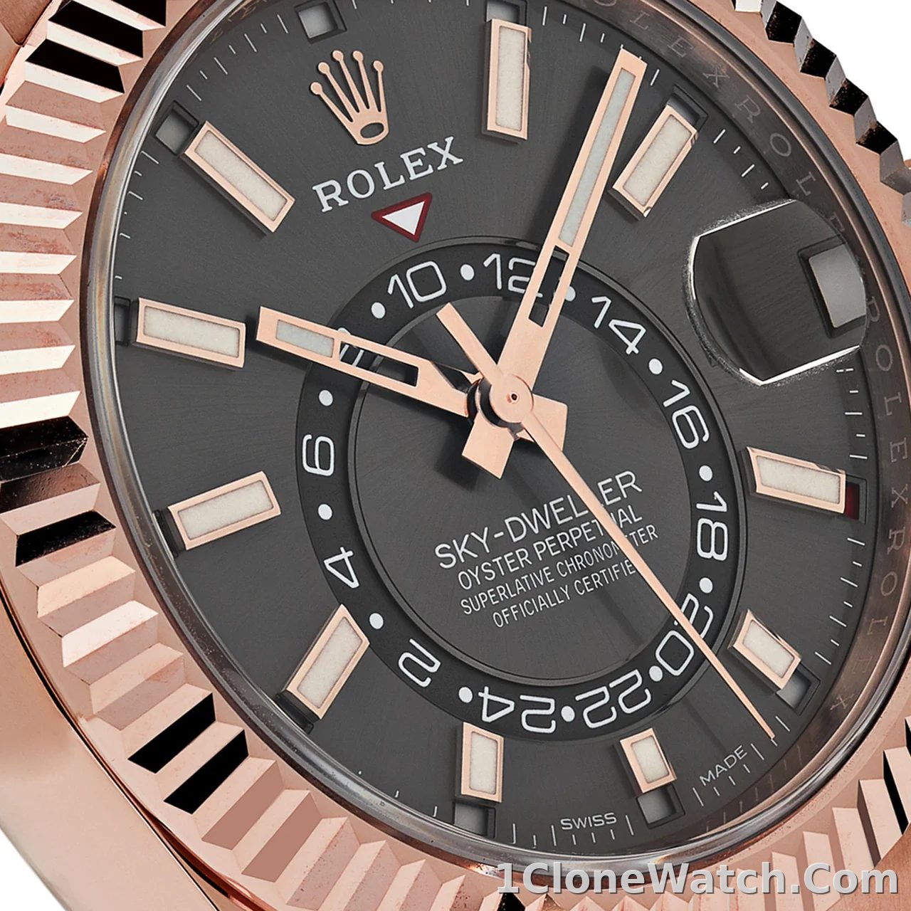 Rolex Sky-Dweller 42mm Black Dial 326235 - detail