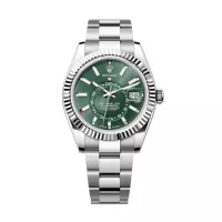 Superclone Rolex Sky-Dweller 42 mm Mint green Dial 336934 Oyster - view 1