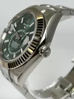 Superclone Rolex Sky-Dweller 42 mm Mint green Dial 336934 Oyster - view 5