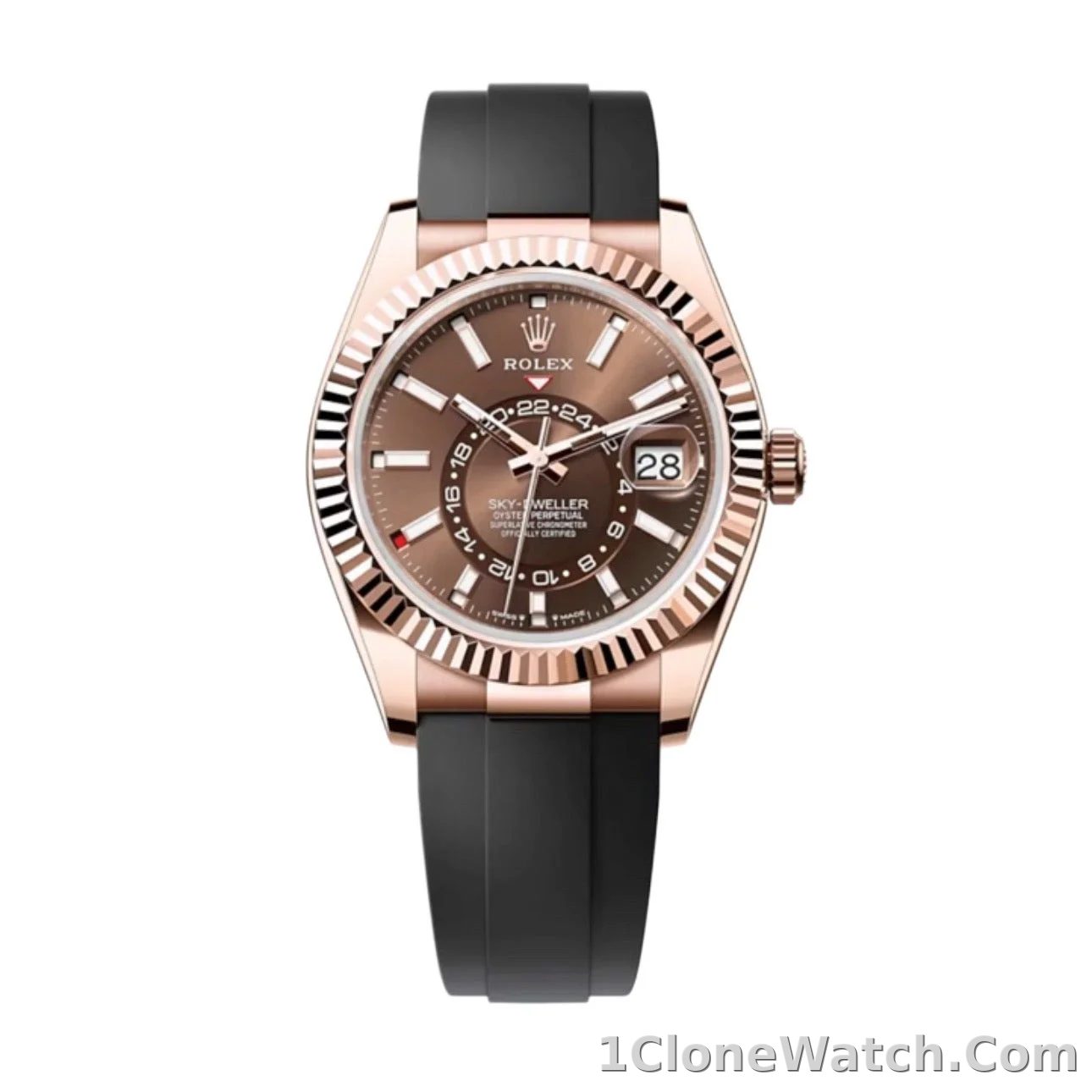 Superclone Rolex Sky-Dweller 42 mm Chocolate Dial 336235