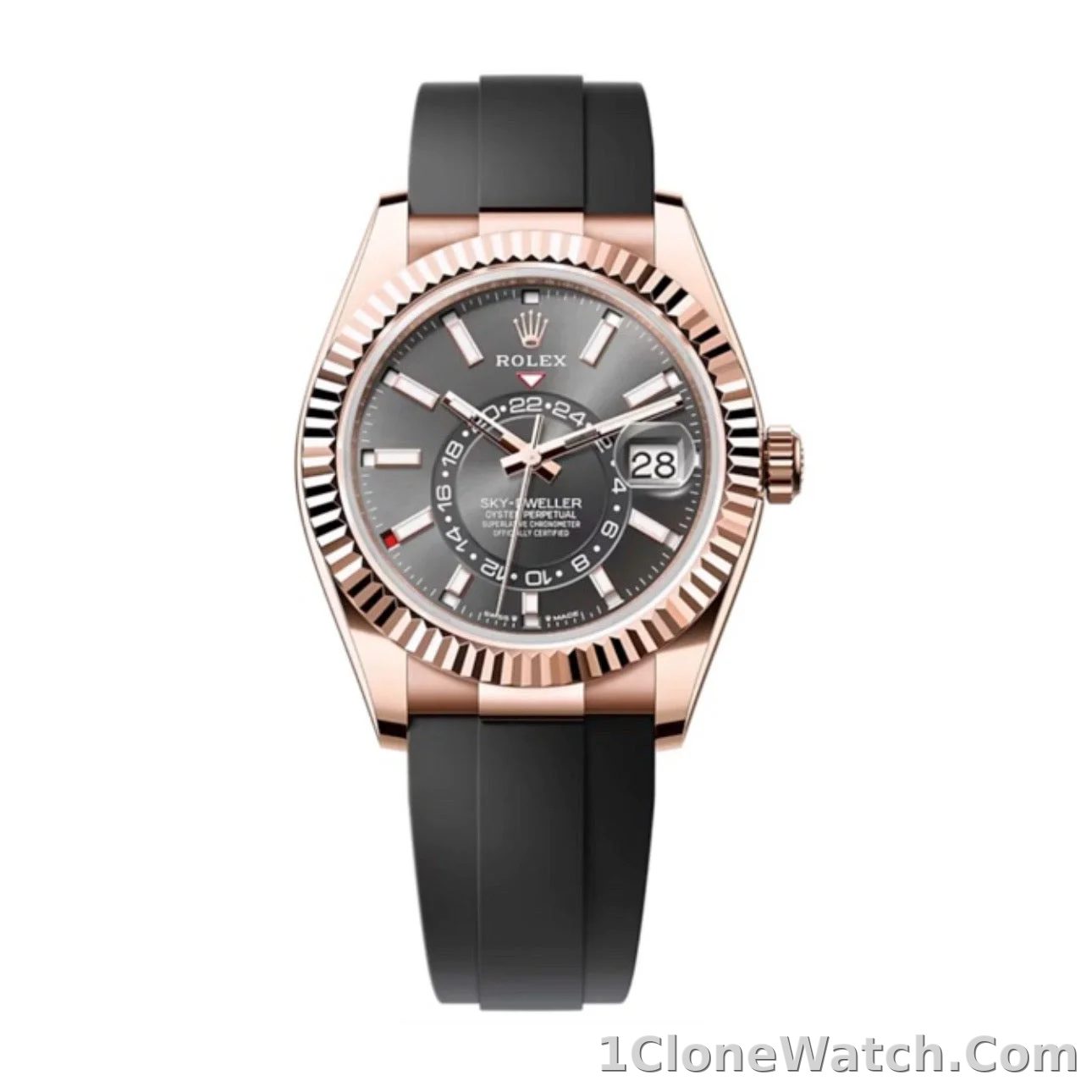 Superclone Rolex Sky-Dweller 42 mm Slate Dial 336235