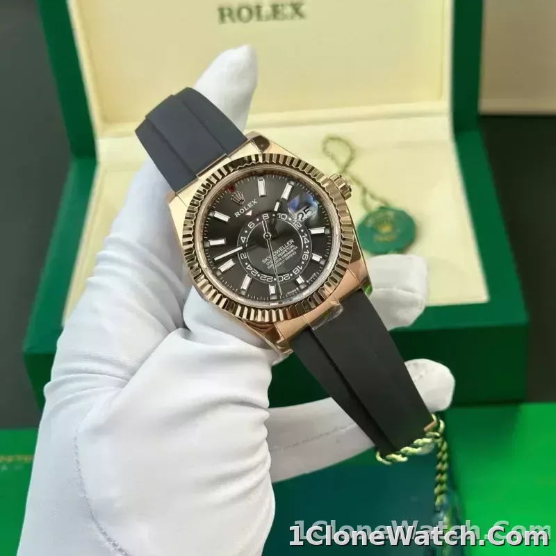 Superclone Rolex Sky-Dweller 42 mm Slate Dial 336235 - detail