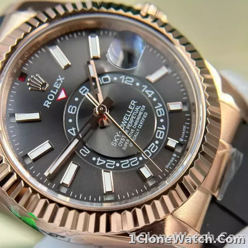 Superclone Rolex Sky-Dweller 42 mm Slate Dial 336235 - detail