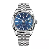 Rolex Sky Dweller Blue Dial White Gold Bezel Steel Jubilee 326934 - view 1
