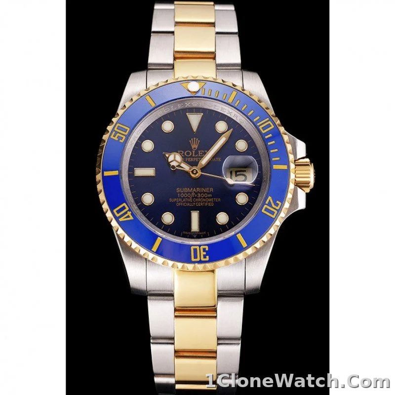 Superclone Rolex Submariner 41mm Blue Dial PR16233B - detail