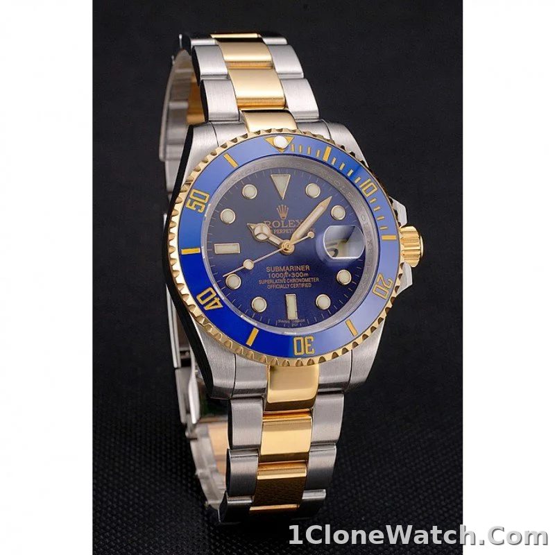 Superclone Rolex Submariner 41mm Blue Dial PR16233B - detail