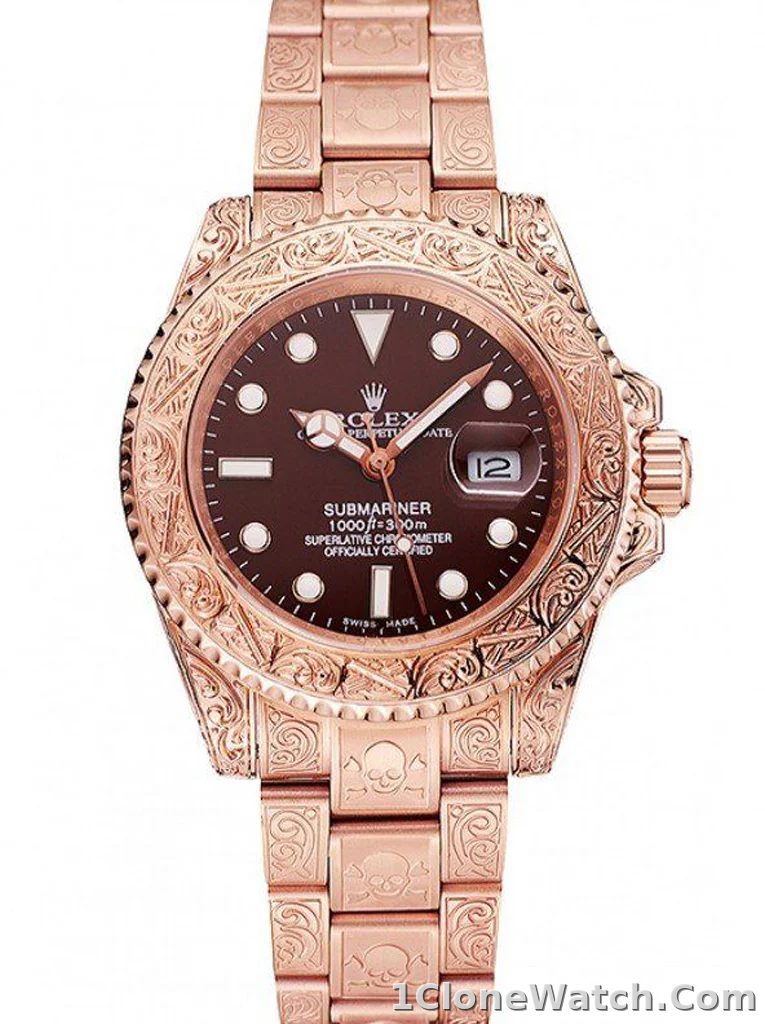 Superclone Rolex Submariner 41mm Brown Dial 1454087