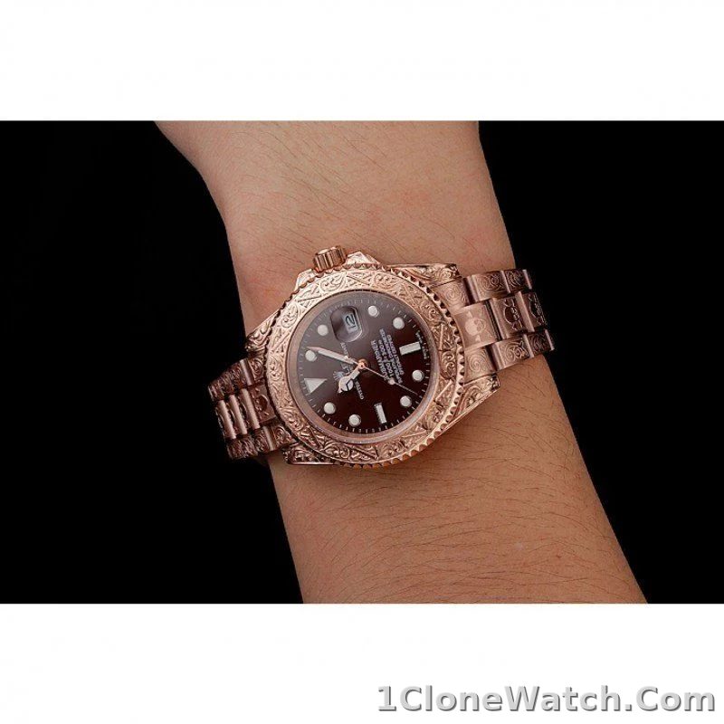 Superclone Rolex Submariner 41mm Brown Dial 1454087 - detail