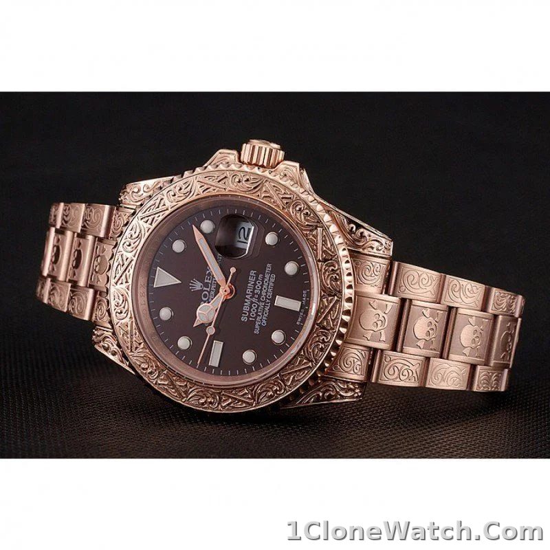 Superclone Rolex Submariner 41mm Brown Dial 1454087 - detail