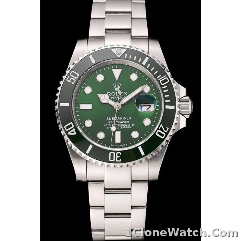 Rolex Submariner 41mm Green Dial 1454069 - detail
