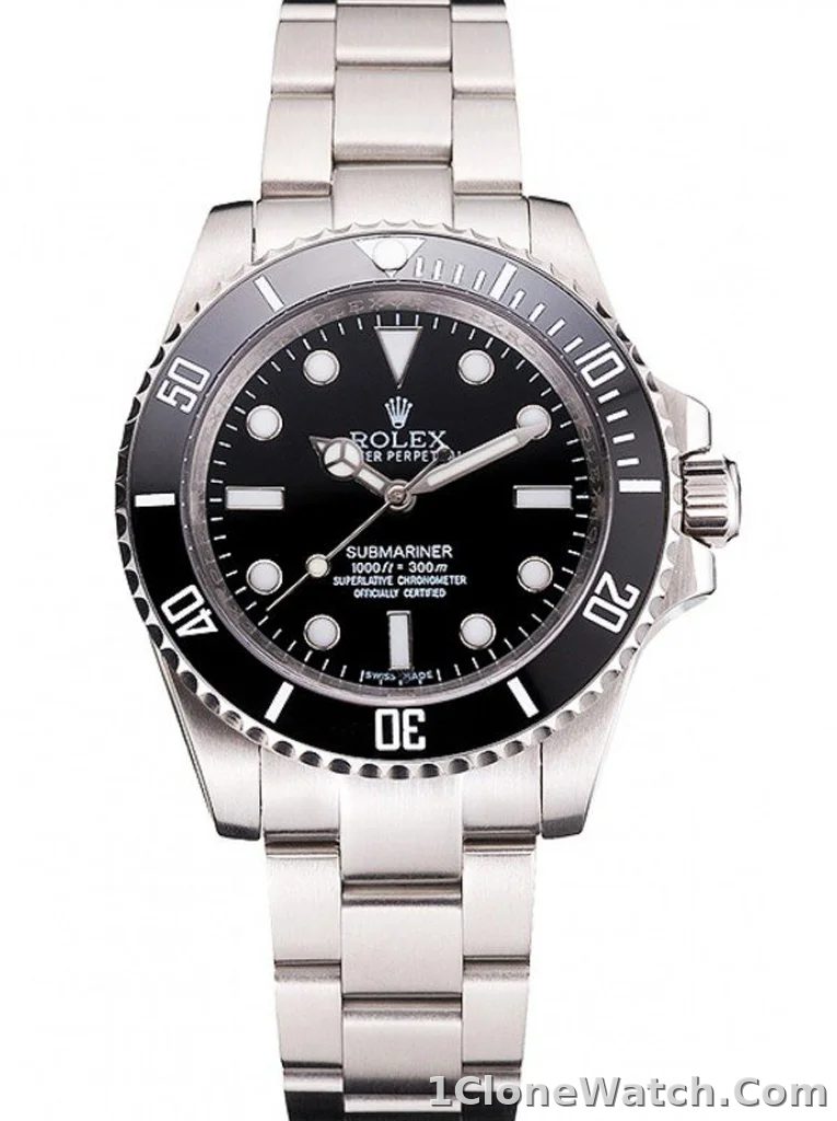 Superclone Rolex Submariner 40mm Black Dial 114060