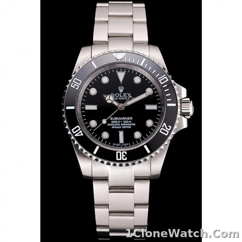 Superclone Rolex Submariner 40mm Black Dial 114060 - detail