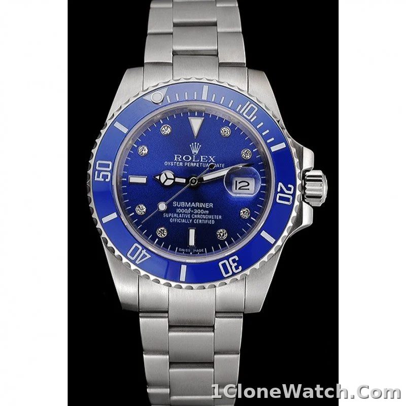 Rolex Submariner 40mm Blue Dial 622638 - detail