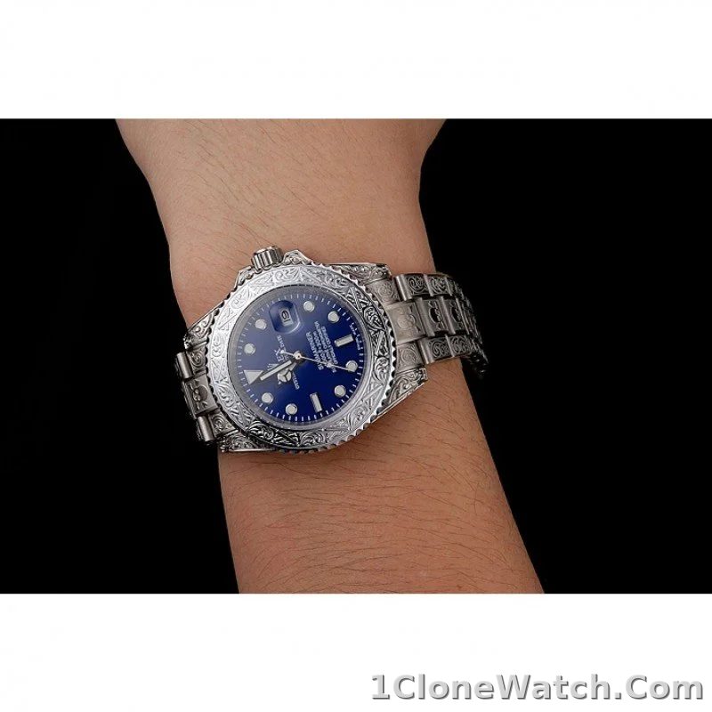 Superclone Rolex Submariner 41mm Blue Dial 1454094 - detail