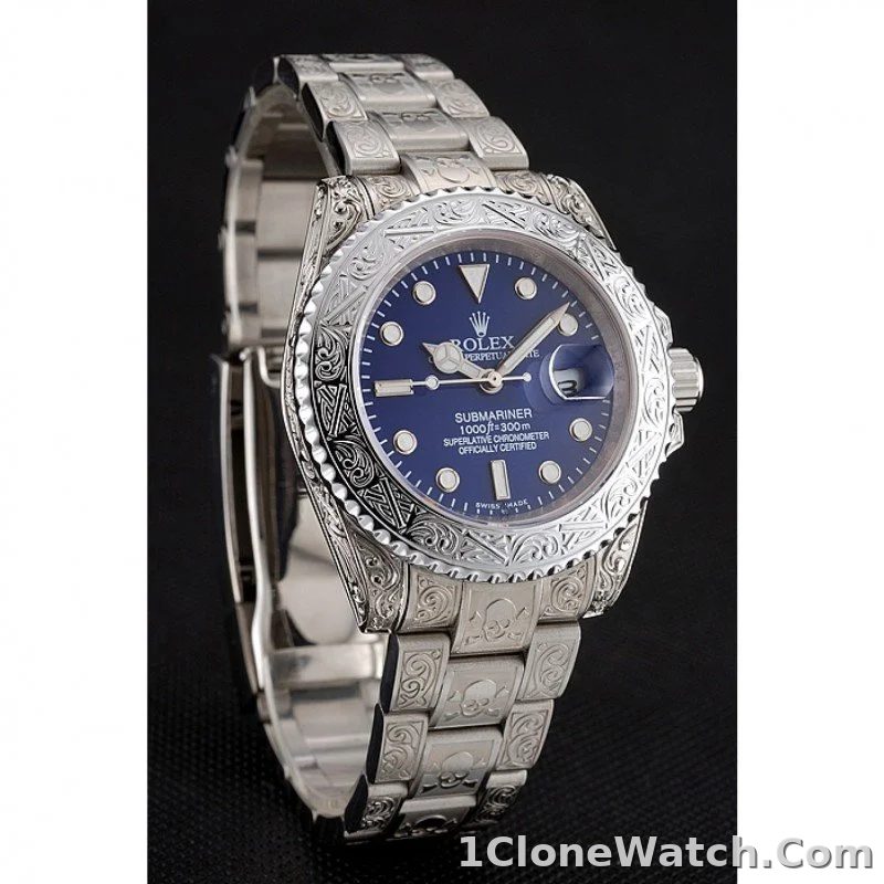 Superclone Rolex Submariner 41mm Blue Dial 1454094 - detail