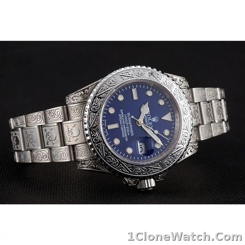 Superclone Rolex Submariner 41mm Blue Dial 1454094 - detail