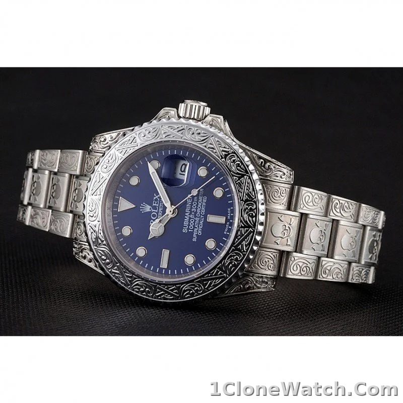 Superclone Rolex Submariner 41mm Blue Dial 1454094 - detail