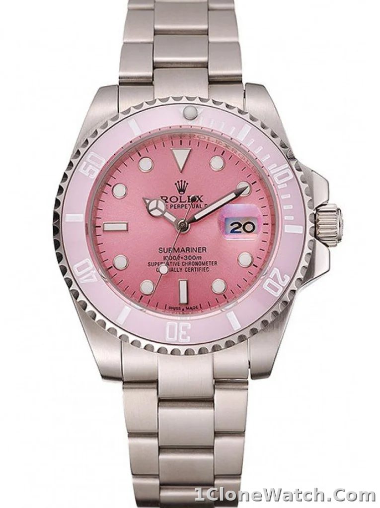 Superclone Rolex Submariner 41mm Pink Dial 1453980