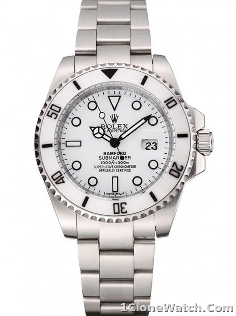 Rolex Submariner 40mm White Dial 1453863