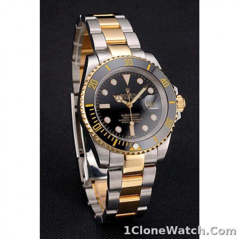 Superclone Rolex Submariner 41mm Black Dial PR16233BG - detail