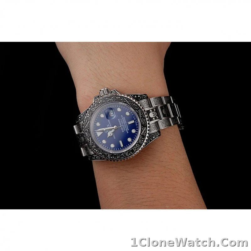 Superclone Rolex Submariner 41mm Blue Dial 1454091 - detail