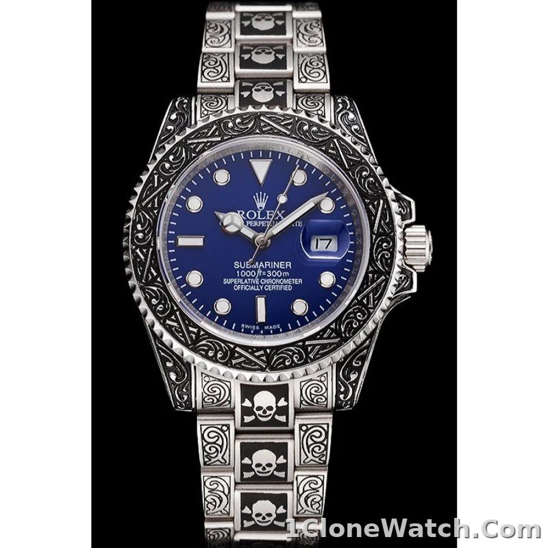 Superclone Rolex Submariner 41mm Blue Dial 1454091 - detail