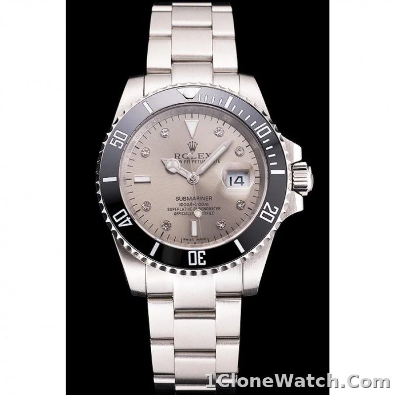 Superclone Rolex Submariner 41mm Silver Dial PR16233S - detail