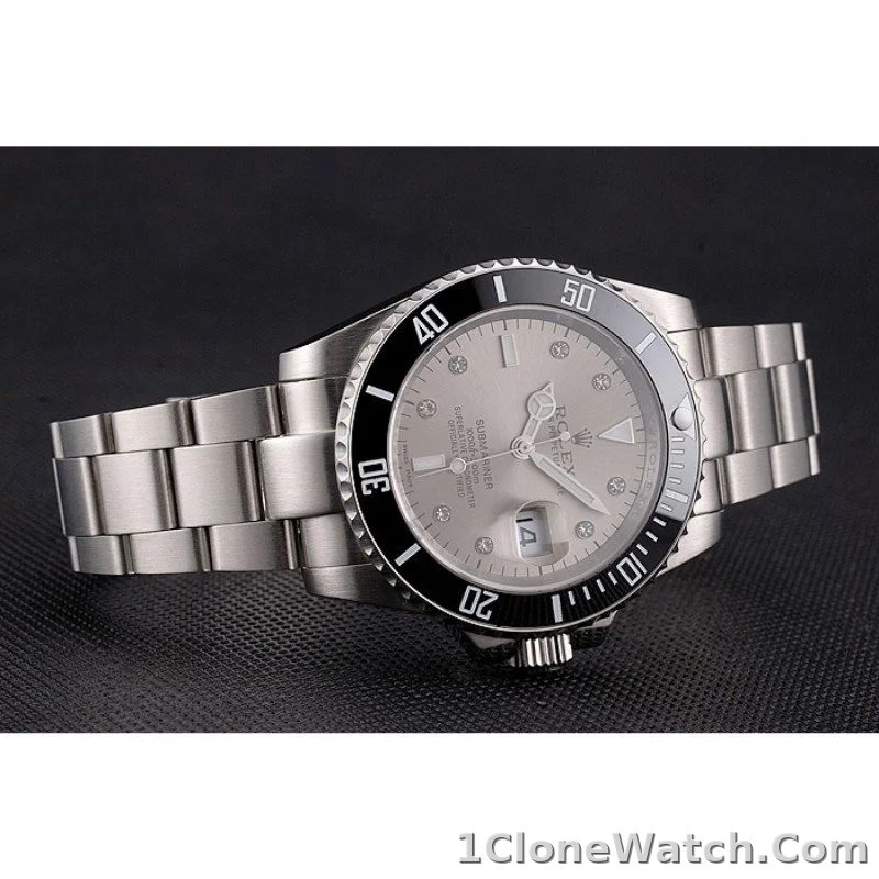 Superclone Rolex Submariner 41mm Silver Dial PR16233S - detail