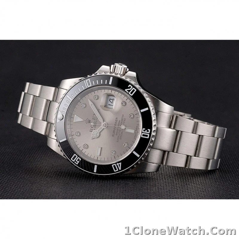 Superclone Rolex Submariner 41mm Silver Dial PR16233S - detail