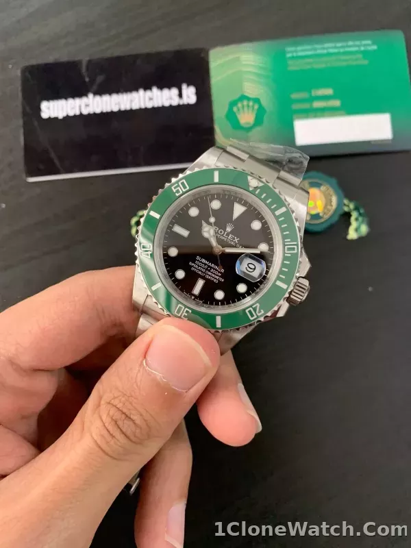 Superclone Rolex Submariner 41mm Black Dial 126610LV  Starbucks - detail