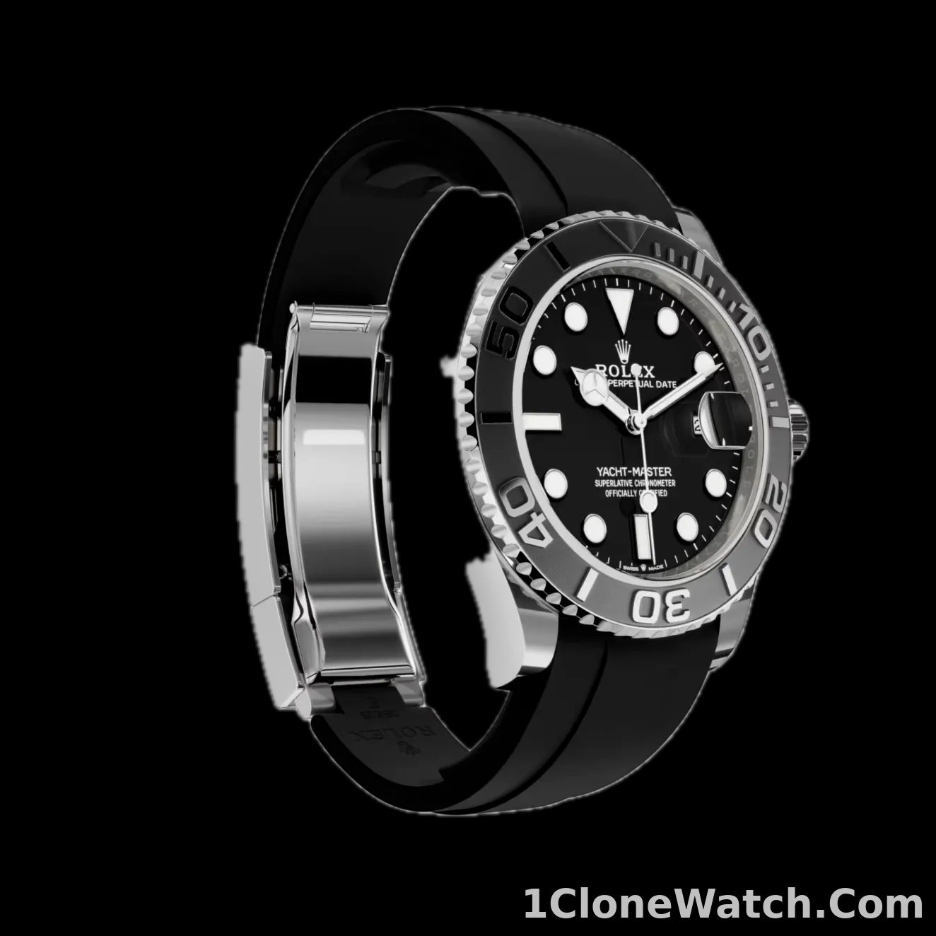 Rolex Yacht-Master 42mm Black Dial 226659 - detail