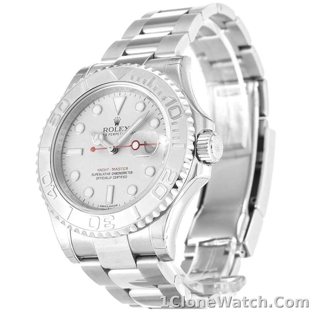 Rolex Yacht-Master 40mm Silver Dial 116622 - detail