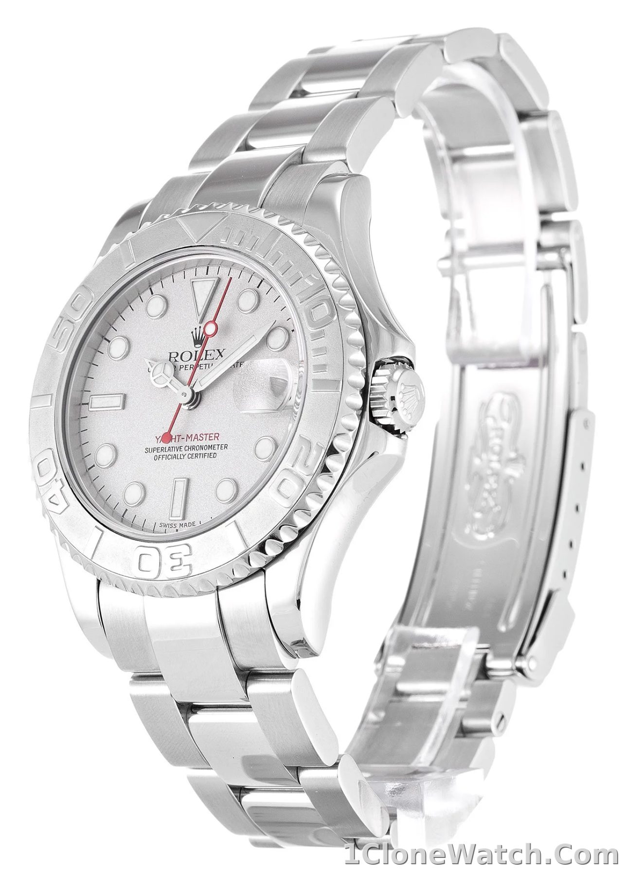 Rolex Yacht-Master 35mm White Dial 168622 - detail