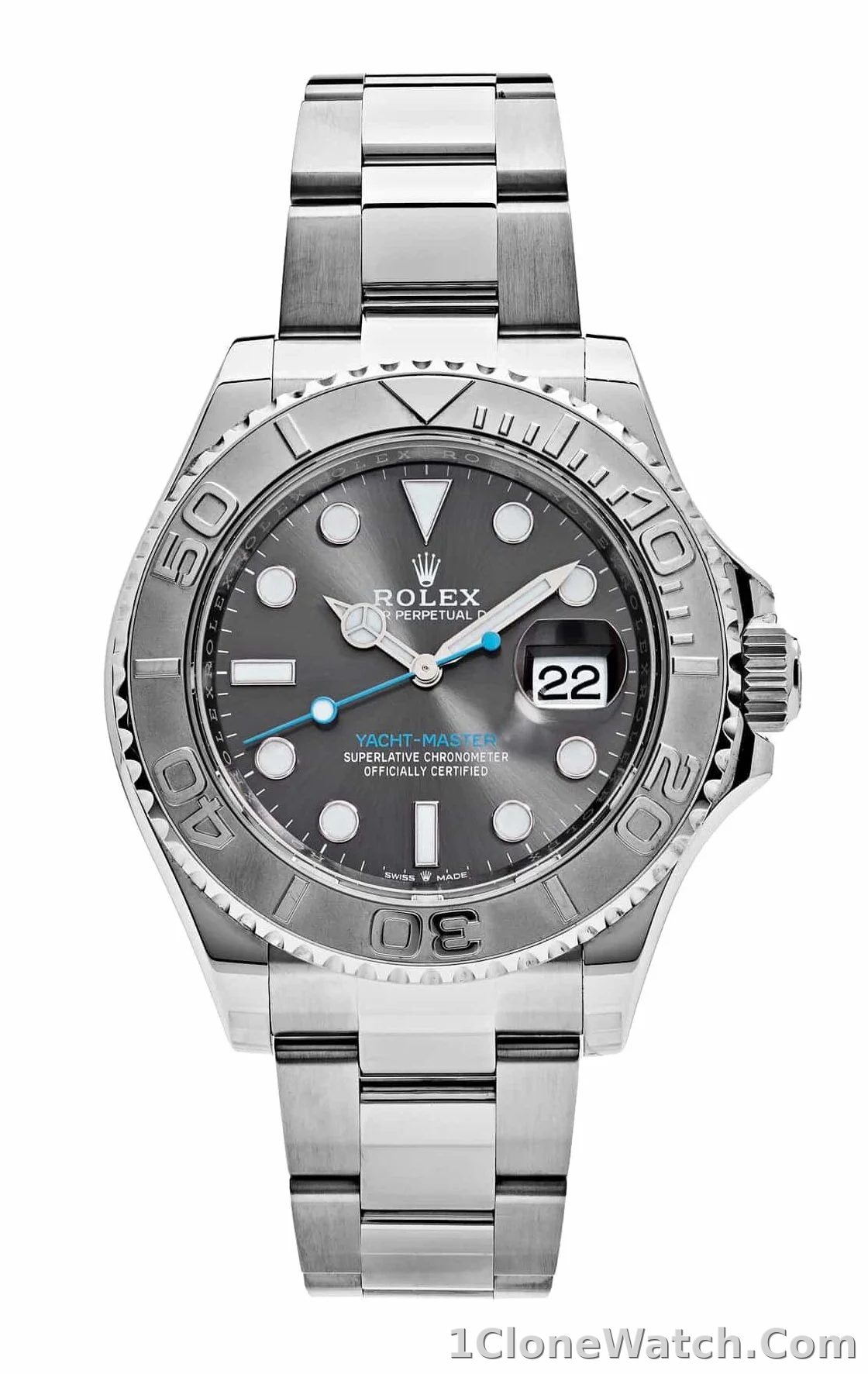 Superclone Rolex Yacht-Master Rhodium Dial 126622 40mm