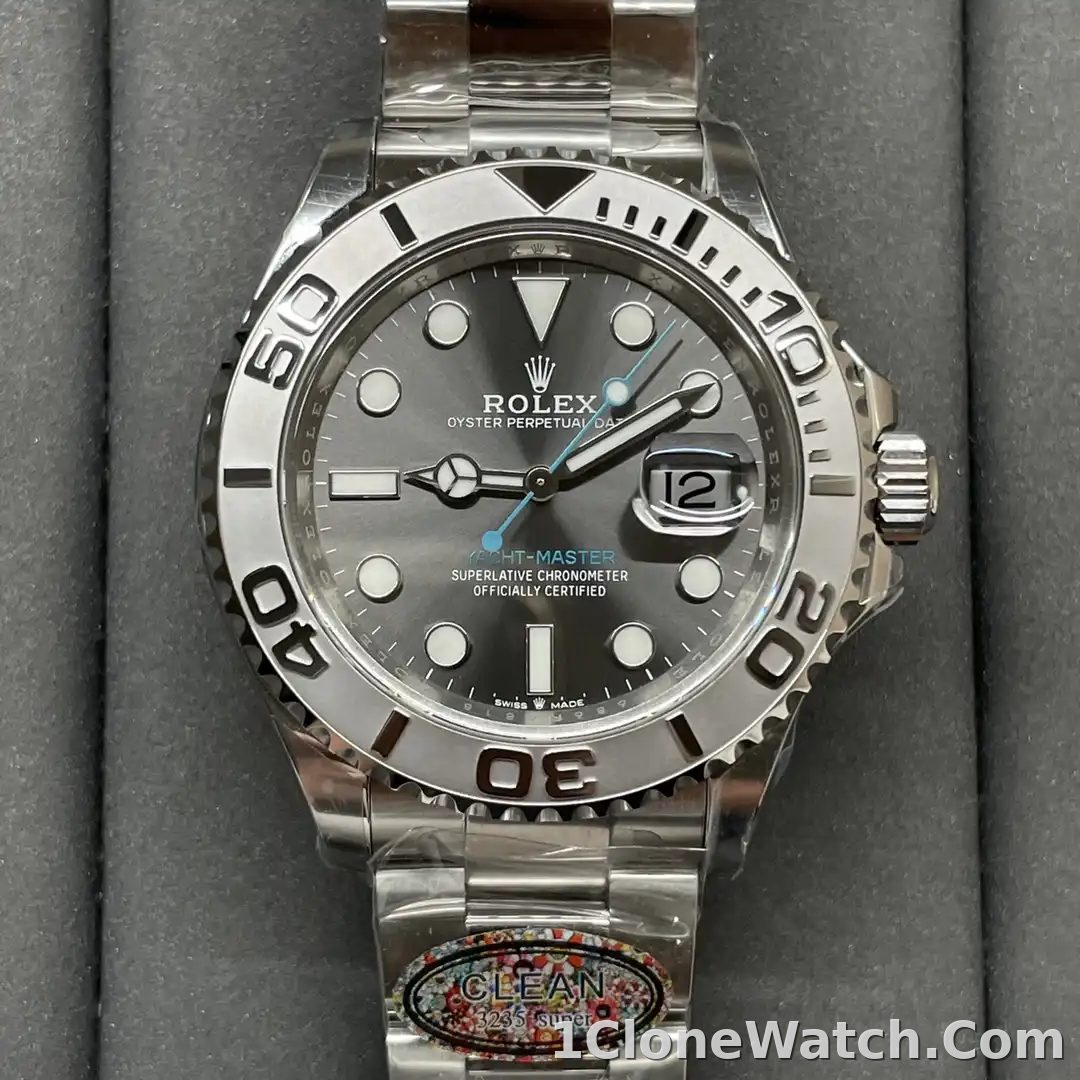 Superclone Rolex Yacht-Master Rhodium Dial 126622 40mm - detail