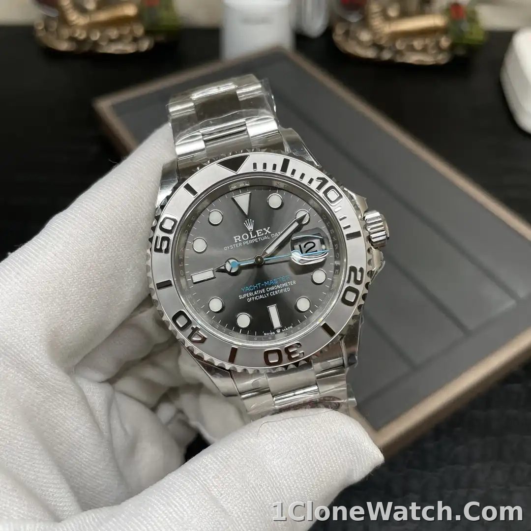 Superclone Rolex Yacht-Master Rhodium Dial 126622 40mm - detail