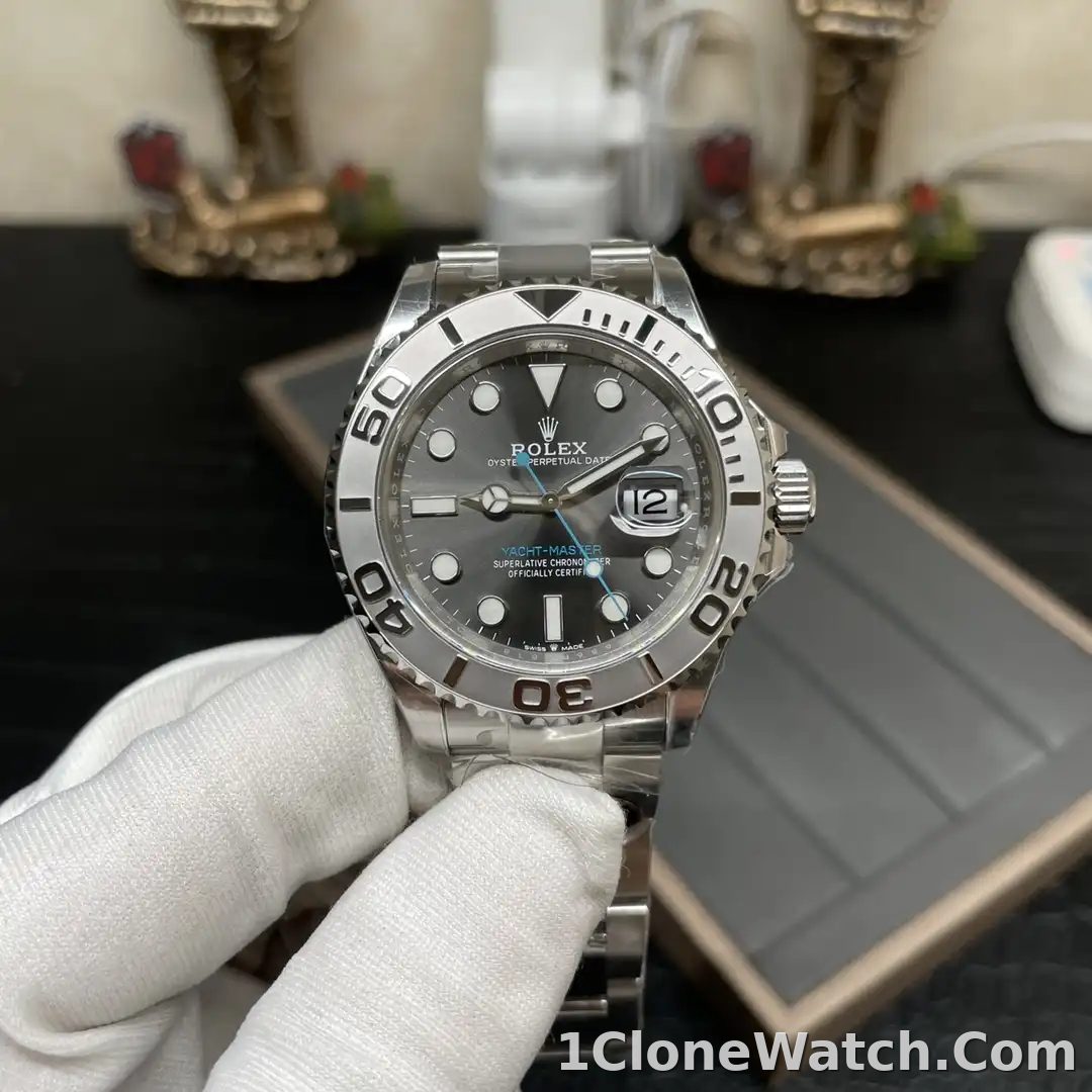Superclone Rolex Yacht-Master Rhodium Dial 126622 40mm - detail