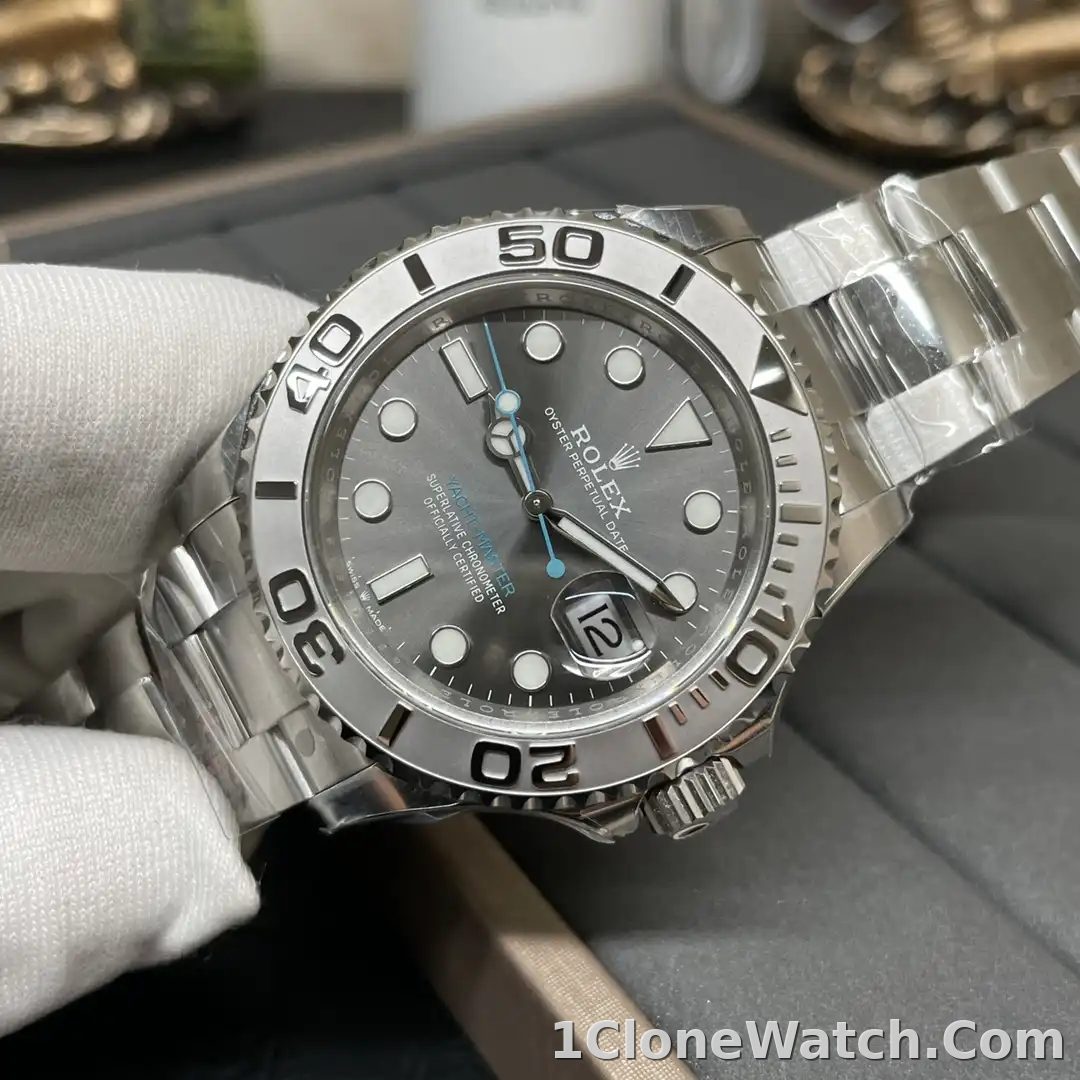 Superclone Rolex Yacht-Master Rhodium Dial 126622 40mm - detail