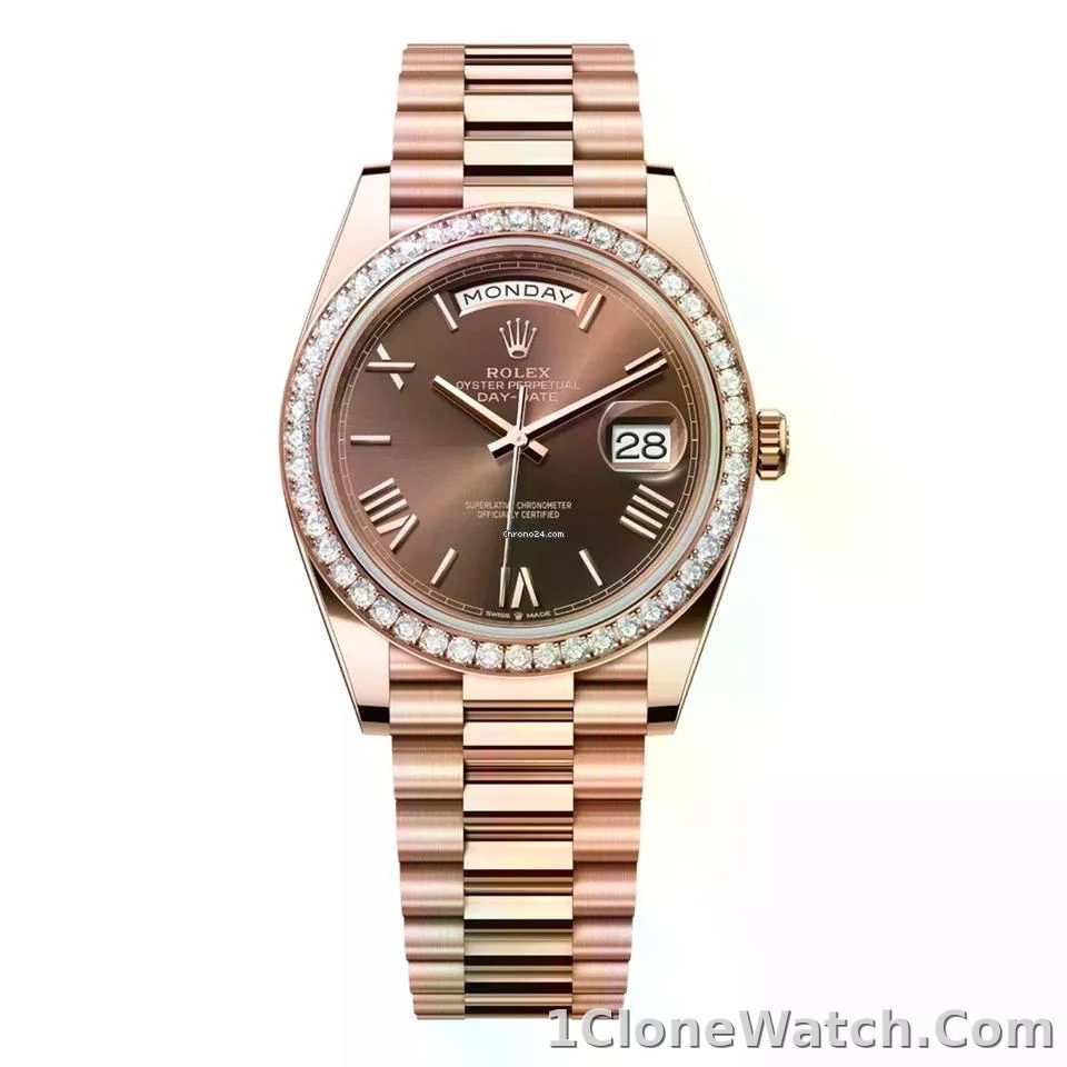 Superclone Rolex Day-Date 40 mm Chocolate Dial 228345RBR