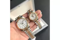 Couple Watches Rolex Datejust 36/28mm RG/SS Jub White/Dial - view 1