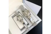 Couple Watches Rolex Datejust 36/28mm SS/SS Jub Black/Dial - view 9