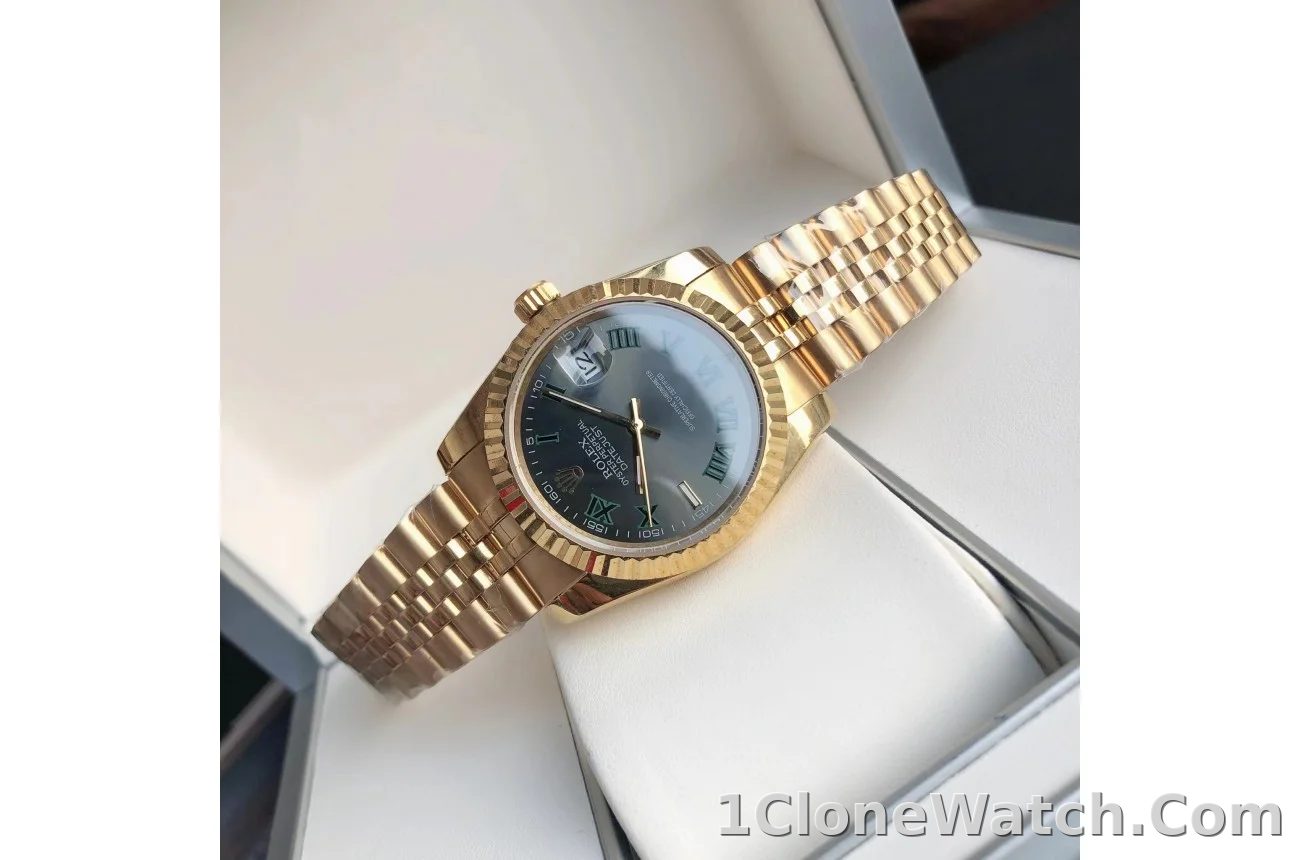 Couple Watches Rolex Datejust 36/28mm RG/RG Jubilee Bracelet - detail