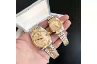 Couple Watches Rolex Datejust 36/28mm RG/SS Jub Gold/Dial - view 1