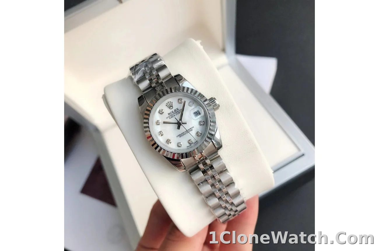 Couple Watches Rolex Datejust 36/28mm SS/SS Jub White/Dial - detail