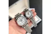 Couple Watches Rolex Datejust 36/28mm SS/SS Jub White/Dial - view 1