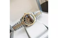 Couple Watches Rolex Datejust 36/28mm RG/SS Jub Black/Dia - view 6